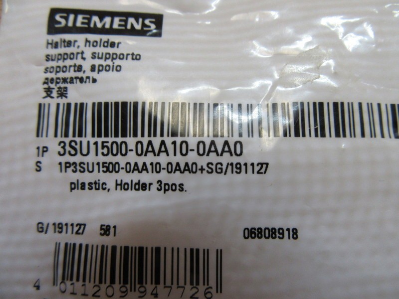 Siemens 3SU1500-0AA10-0AA0 Button Holder (Pack of 6)
