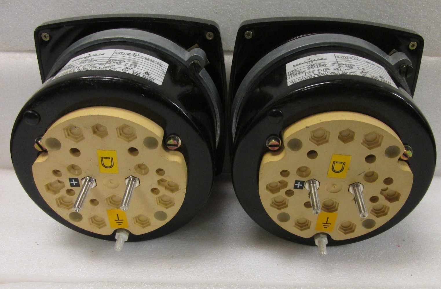 Lot of 2 GEC ALSTHOM A4ELC Pressure Meter Gauge. Untested