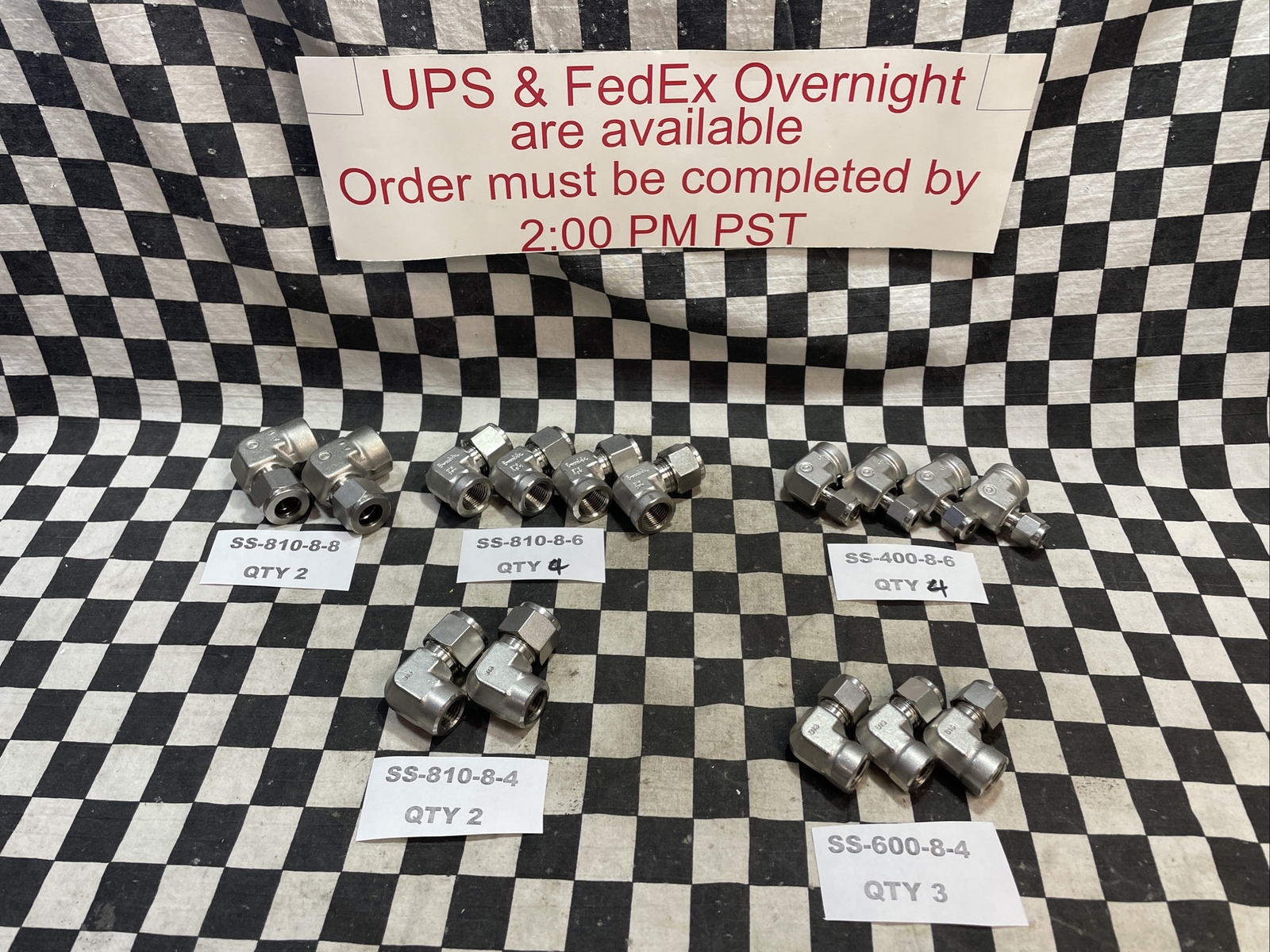 15x SWAGELOK SS-810-8-8 SS-810-8-6 SS-400-8-6 SS-810-8-4 SS-600-8-4 #1374V13