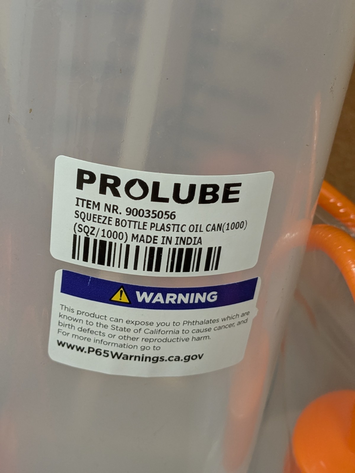 Pro-Lube Squeeze Bottle Oil Cans – 32Oz (1000ml) Box of 16 SQZ/1000