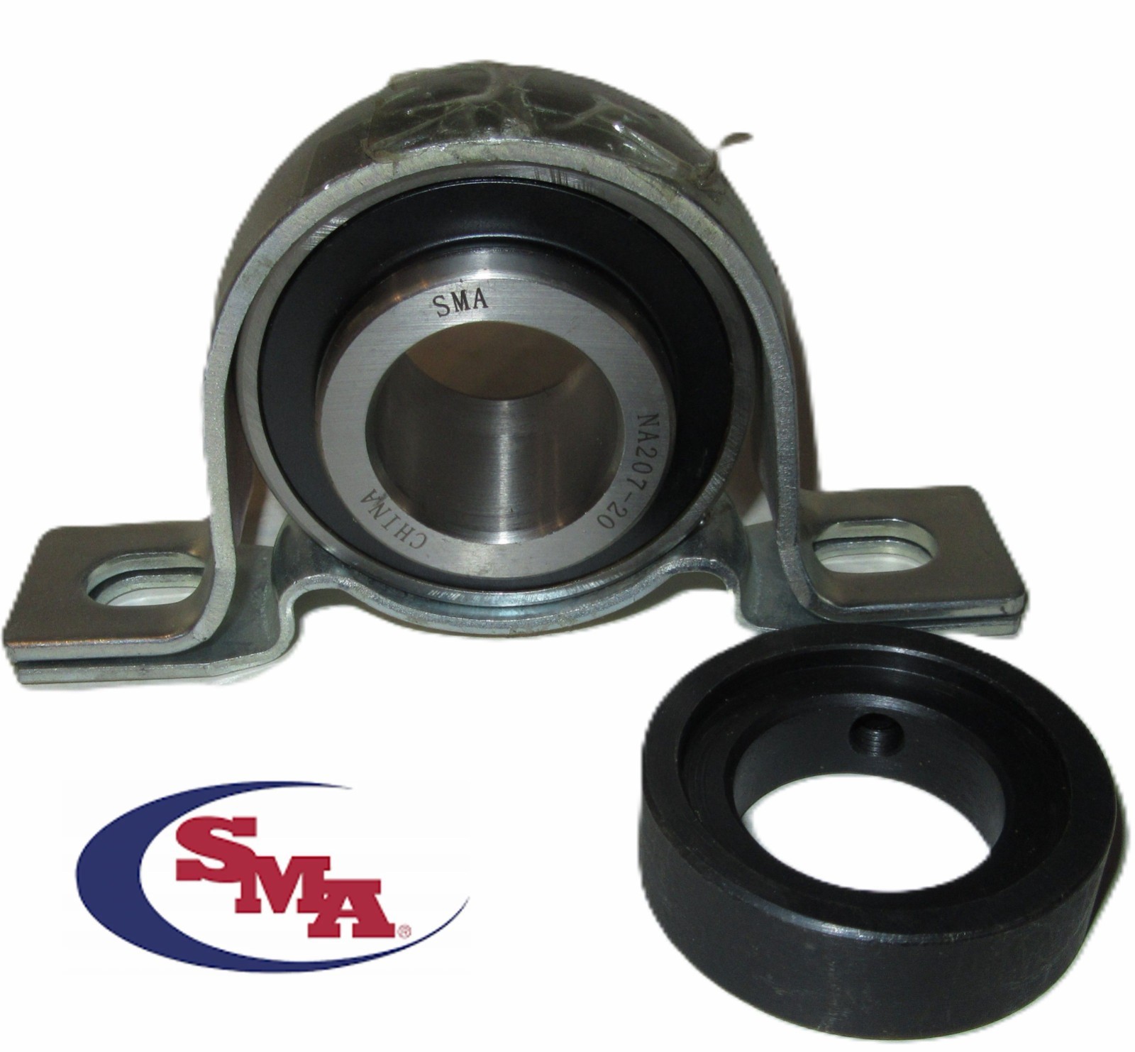 SMA NA207-20 Eccentric Collar, Ball Bearing Insert 1-1/4″ Bore W/ Pillow Block