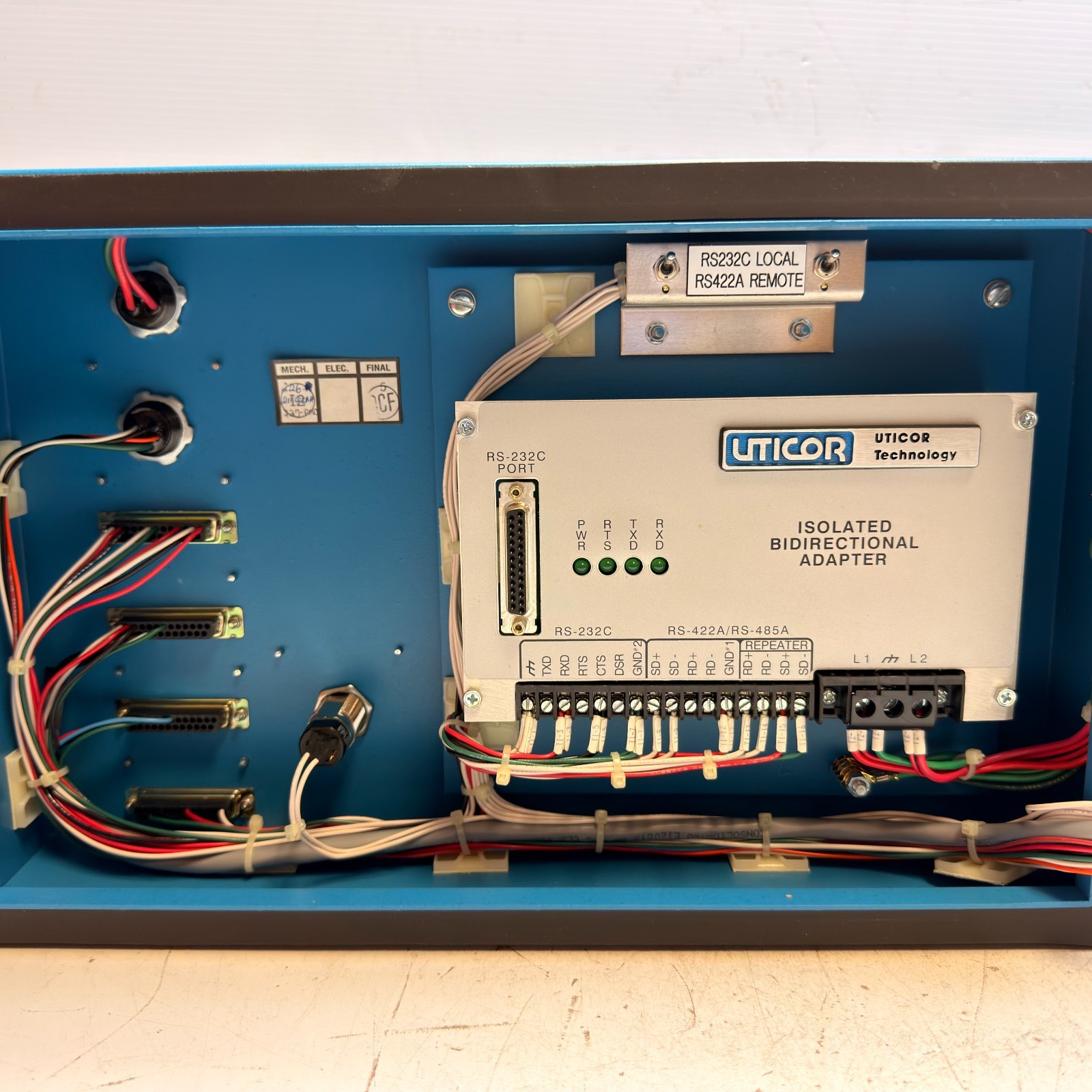UTICOR TECHNOLOGY 58454 WELDER CONTROL BOX 115V 50/60