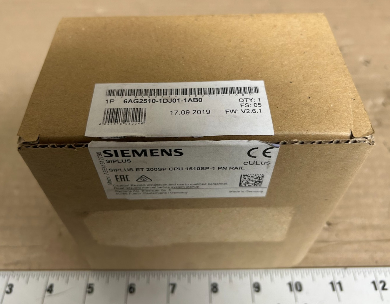 Siemens SIPLUS ET 200SP Rail CPU Module 6AG25101DJ011AB0