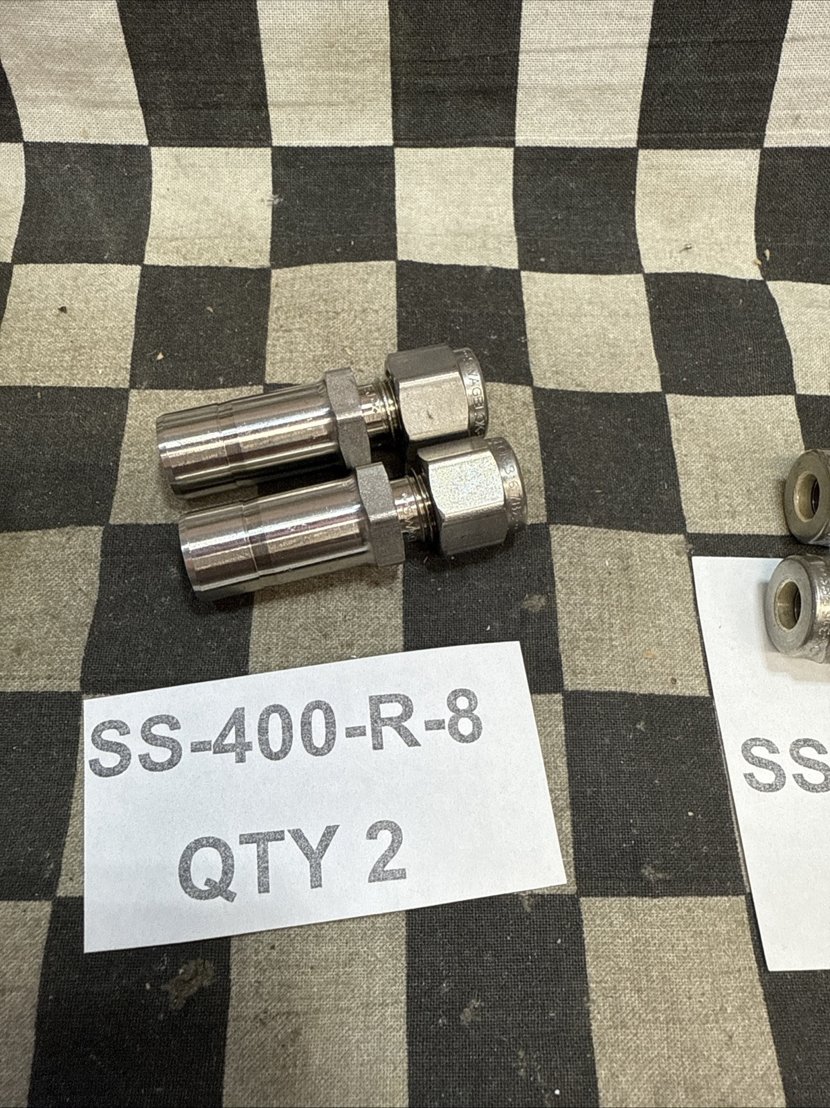 SWAGELOK SS-400-R-6, SS-400-R-8, SS-600-C, SS-810-C, LOT OF 8, SHIPSAMEDAY