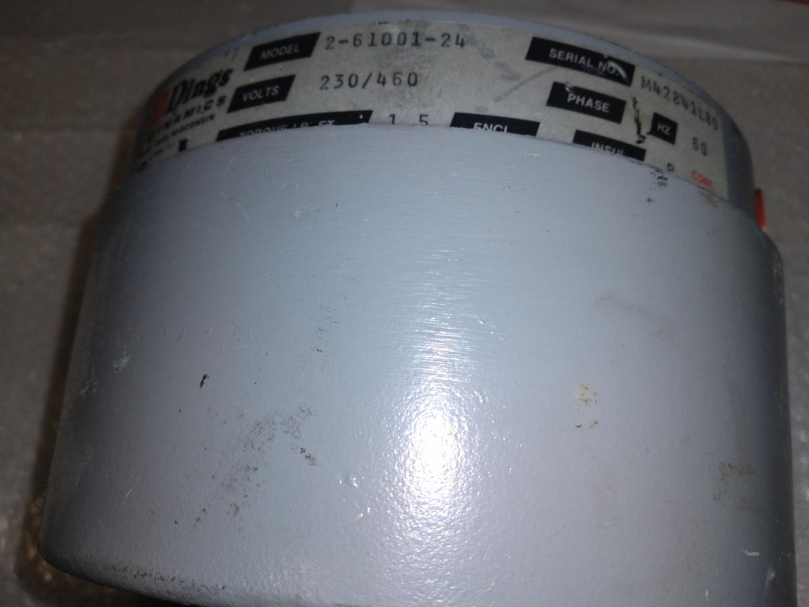 DINGS DYNAMICS 2-61001-24 230/460V 60HZ