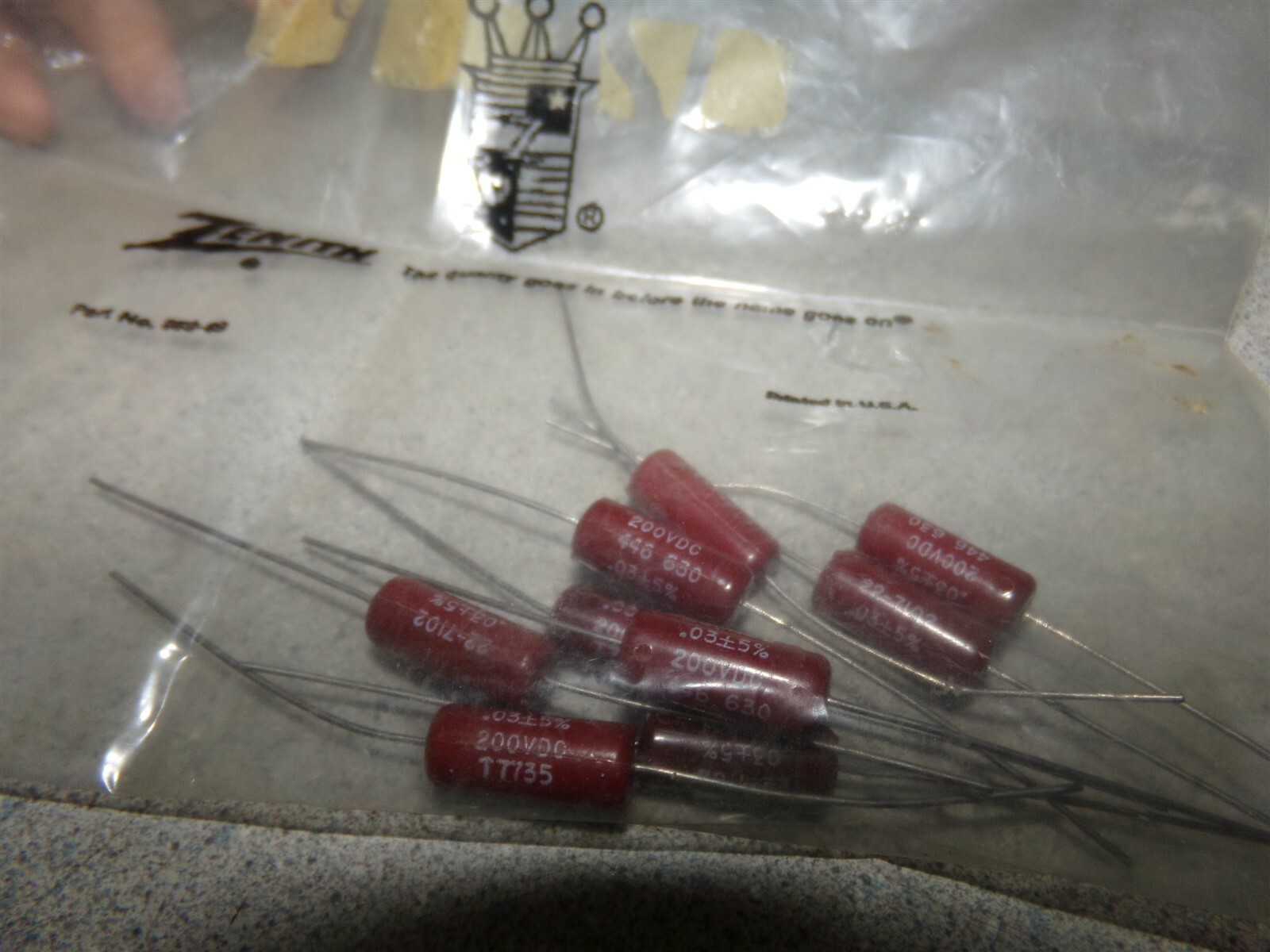 NEW Zenith T7735 989-69 Capacitor Pack *FREE SHIPPING*