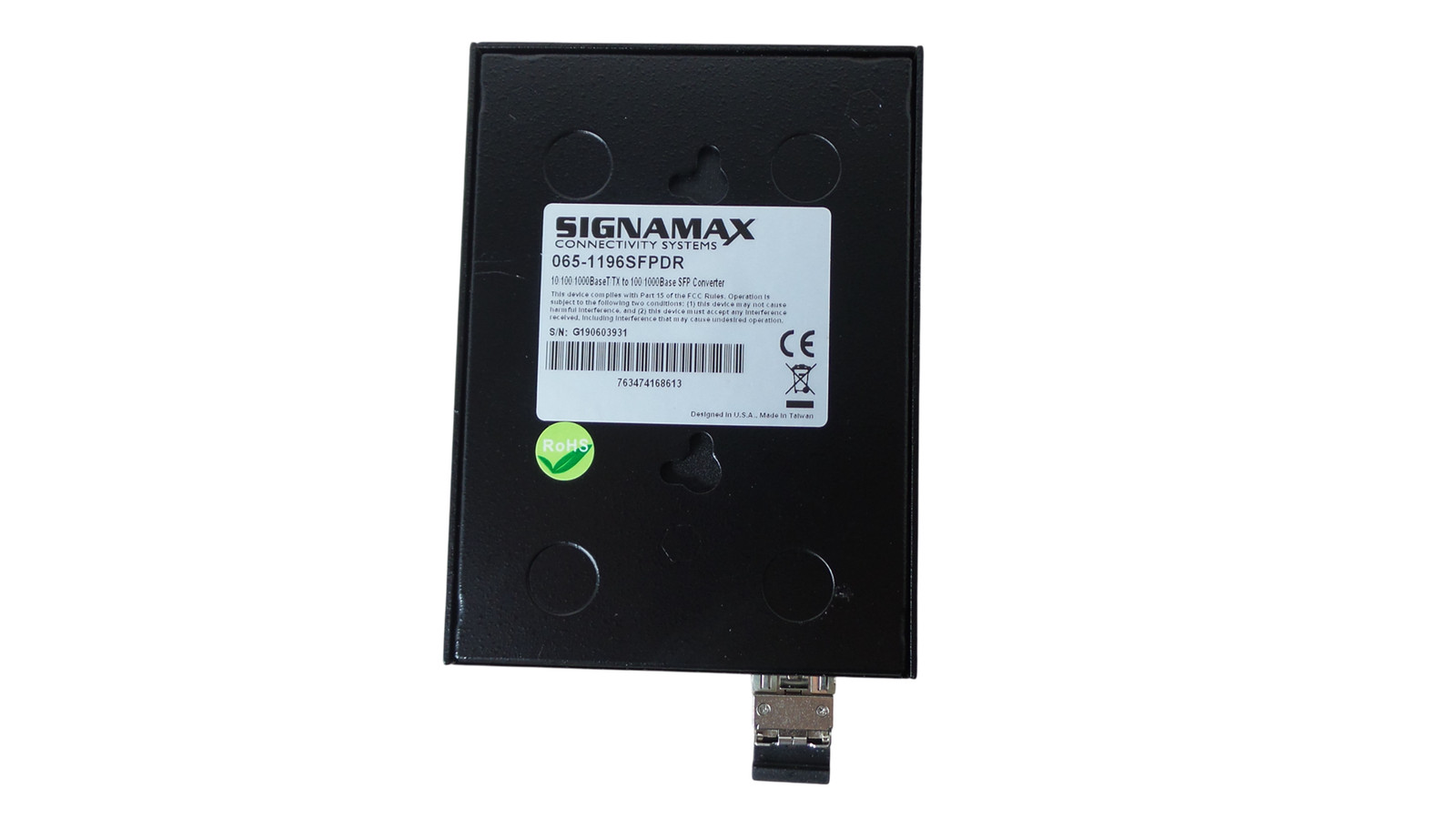 Signamax 065-1196SFPDR 10/100/1000 to 100/1000 SFP Media Converter