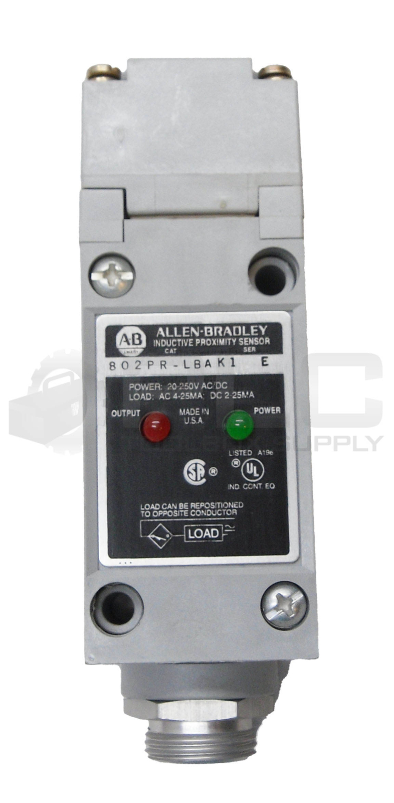 NEW ALLEN BRADLEY 802PR-LBAK1 /E INDUCTIVE PROXIMITY SWITCH 20-250V AC/DC