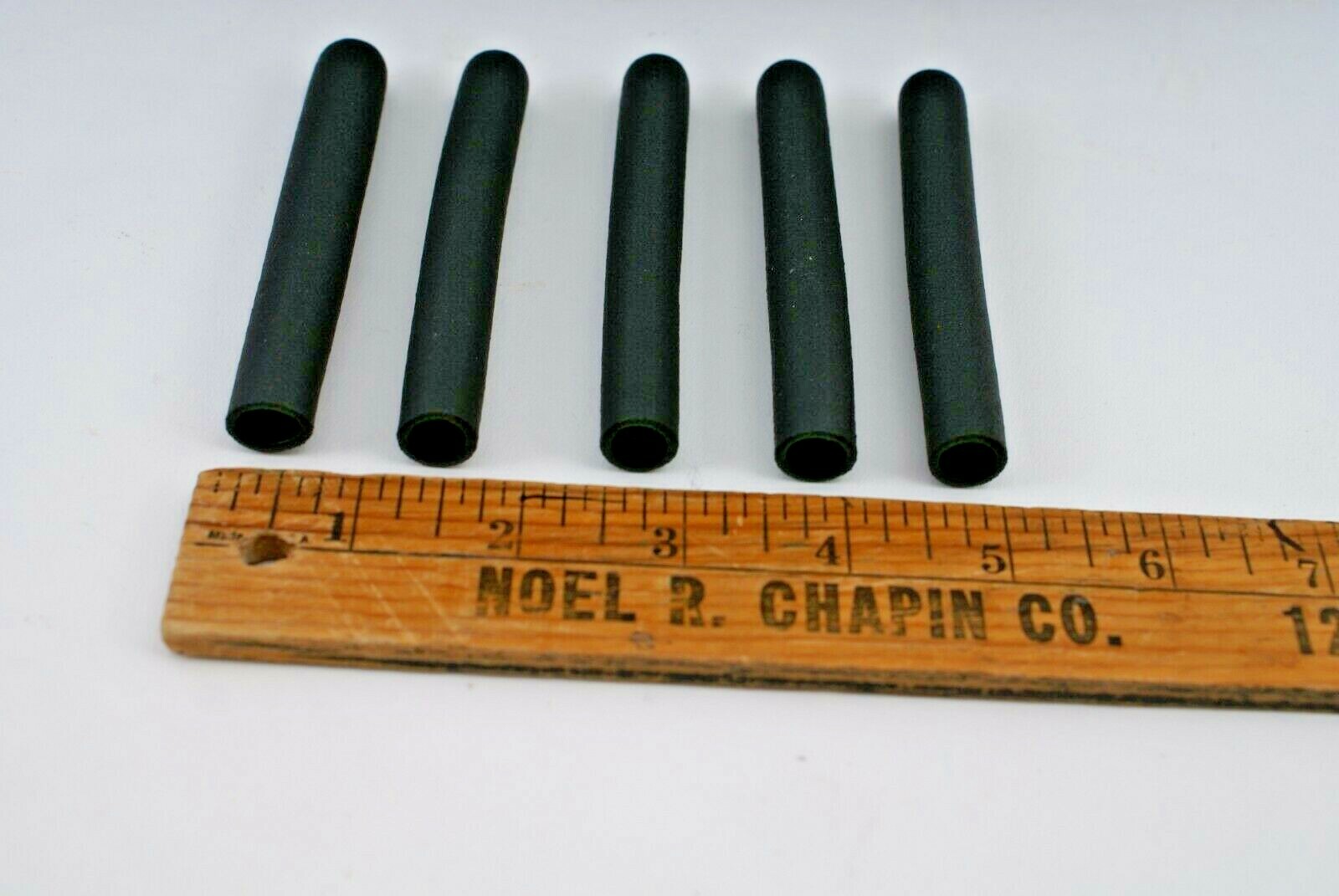 NEW SINCLAIR & RUSH EXTRUDED DENSE BLACK RUBBER GRIPS / HANDLES / CAPS – DOZENS