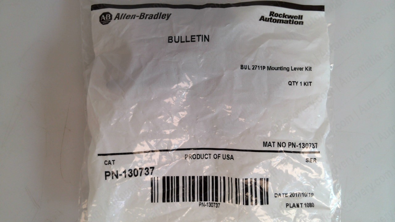 ALLEN BRADLEY PN-130737, BUL2711P MOUNTING LEVER 4 PIECE KIT, NEW #348006