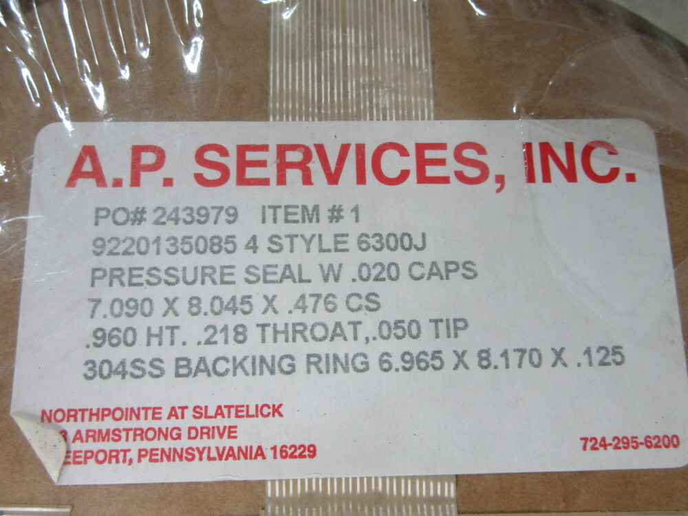 A.P. Services 9220135085 4 Pressure seal W/.020 Caps 1000076763