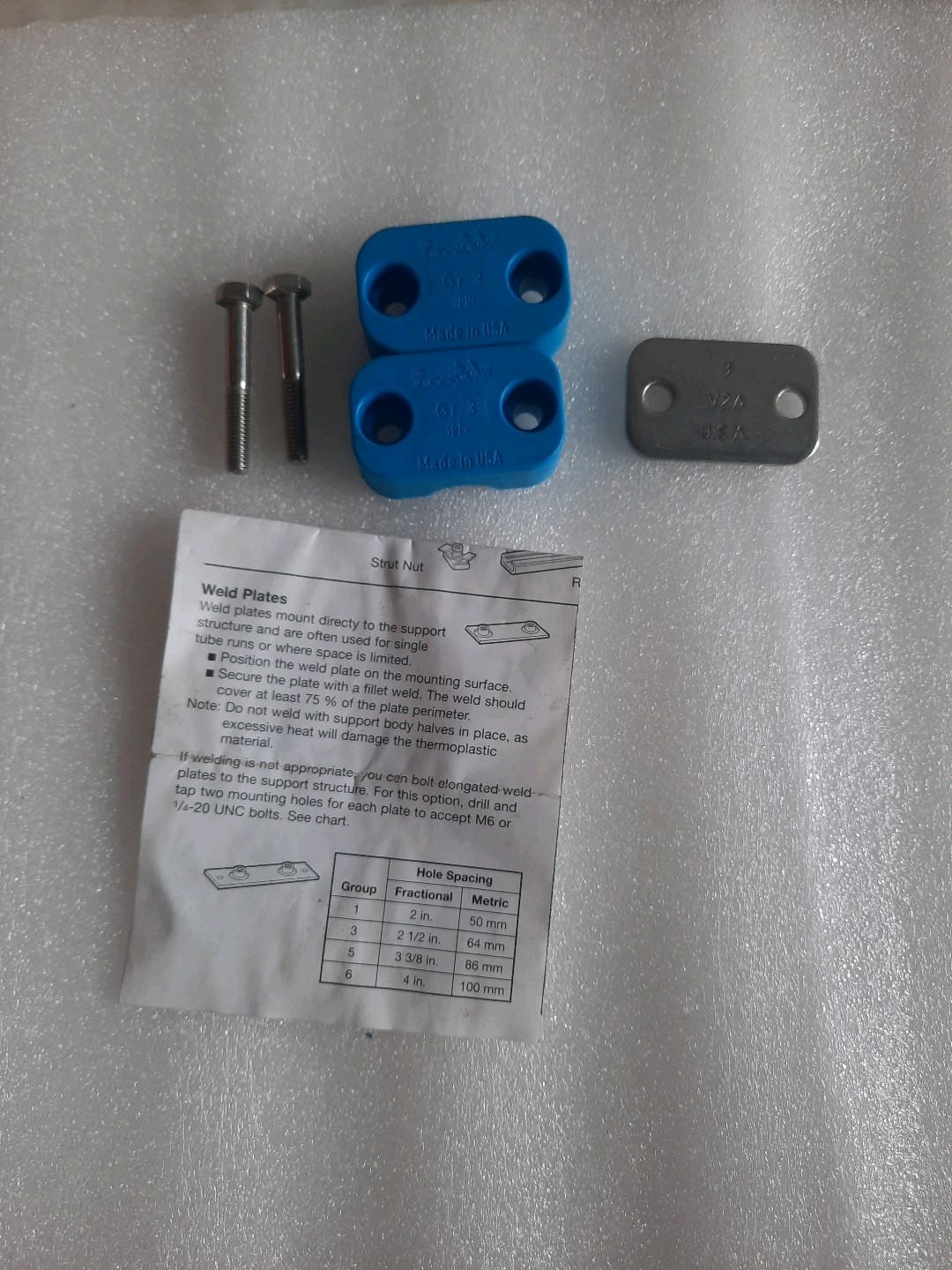Swagelok 304-S3-PP-16TM 16MM Support System R1PLLT014B lot of 2 pcs