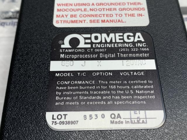 Omega Temperature Indicator – Model 650 w/Warranty