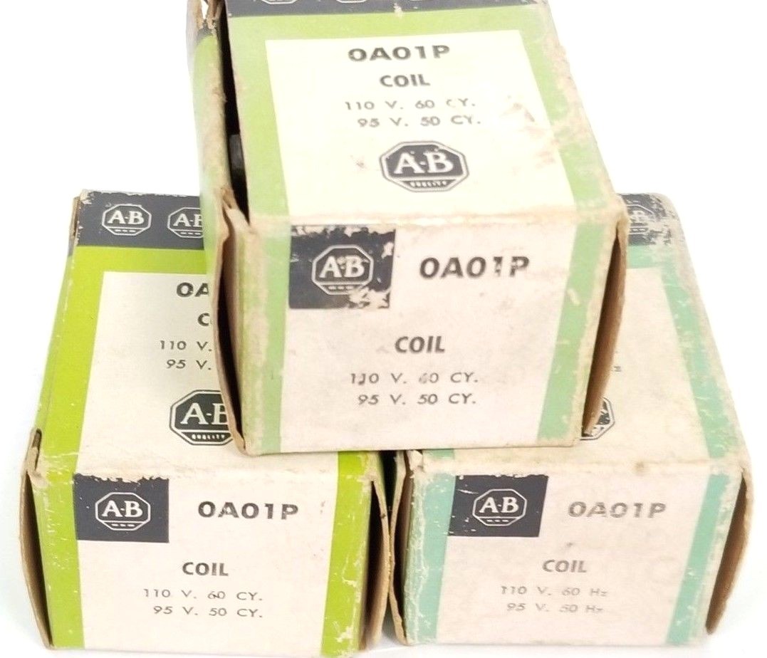 LOT OF 3 NIB ALLEN BRADLEY 0A01P COILS 95-110V 50-60CY
