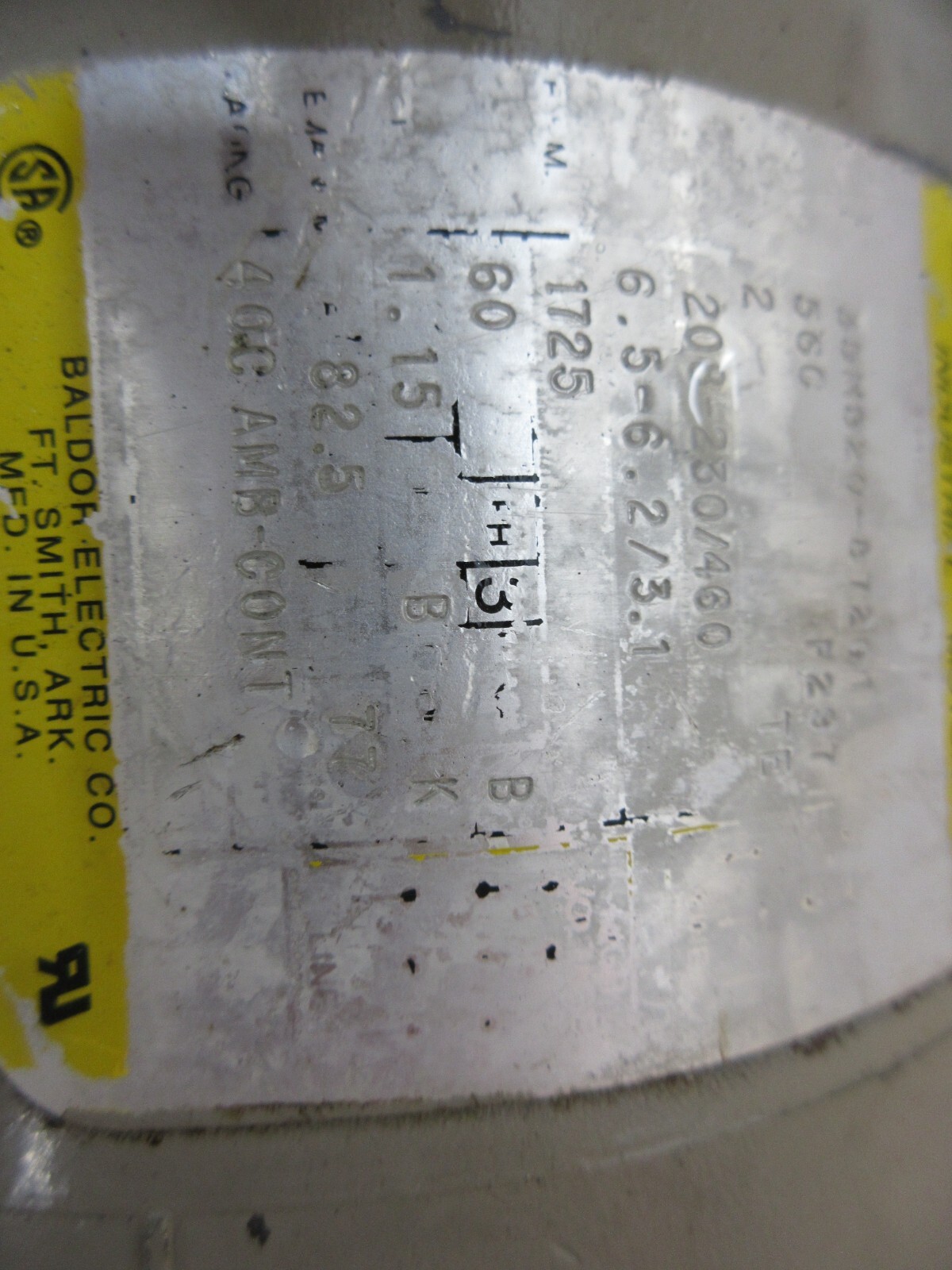 BALDOR INDUSTRIAL MOTOR 35M920-87201 56C F297