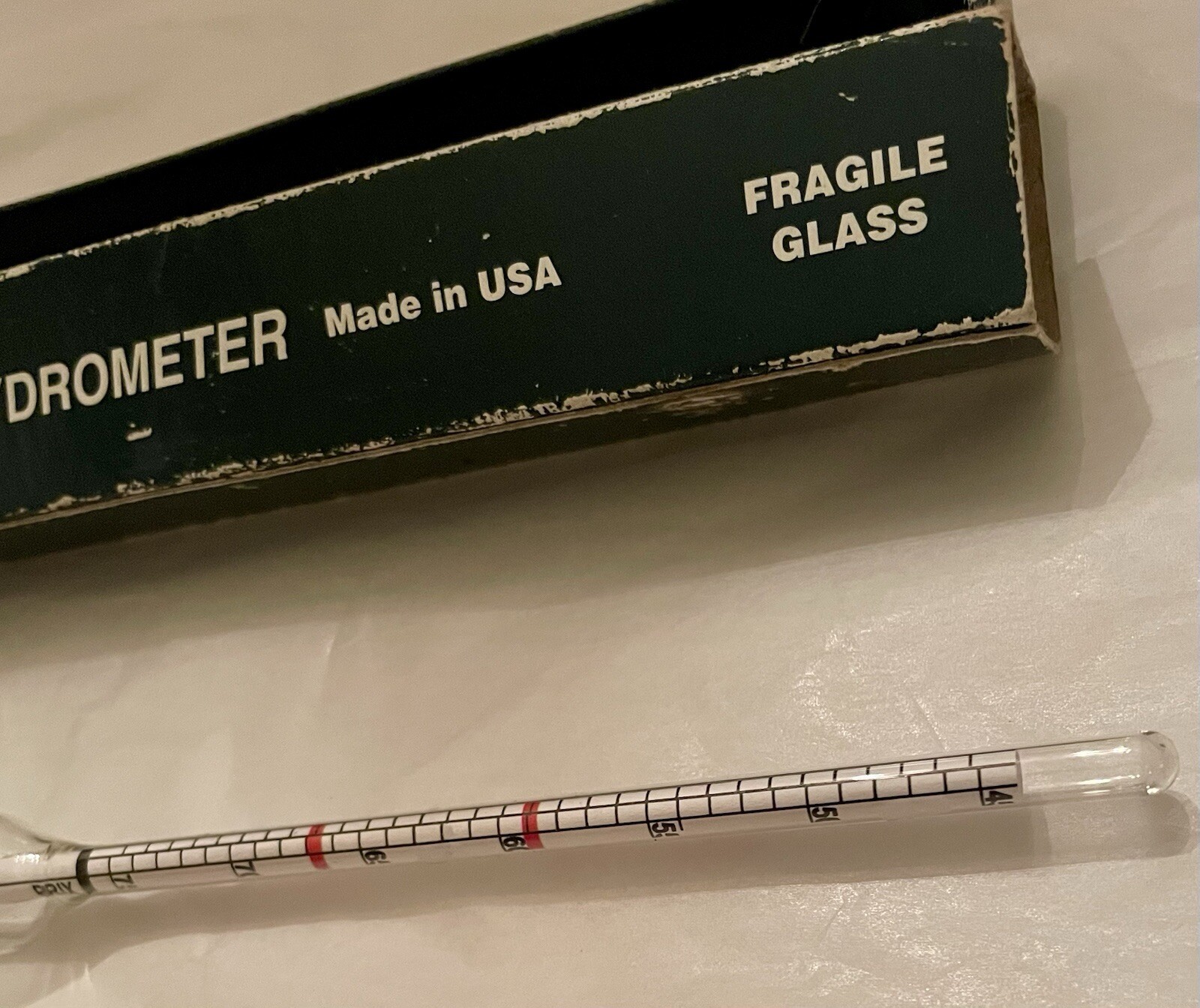 PRECISION HYDROMETER Made in USA MAPLE SYRUP HYDROMETER 25/40 Baume & 45/75