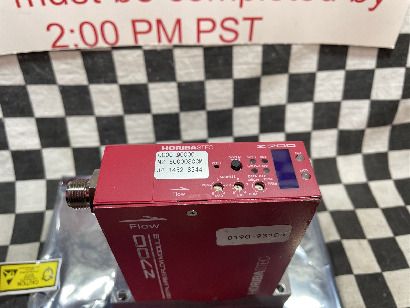 Horiba Stec SEC-Z724AGX, SECZ724AGX, Mass Flow Controller AGX-15, N2 50000 SCCM