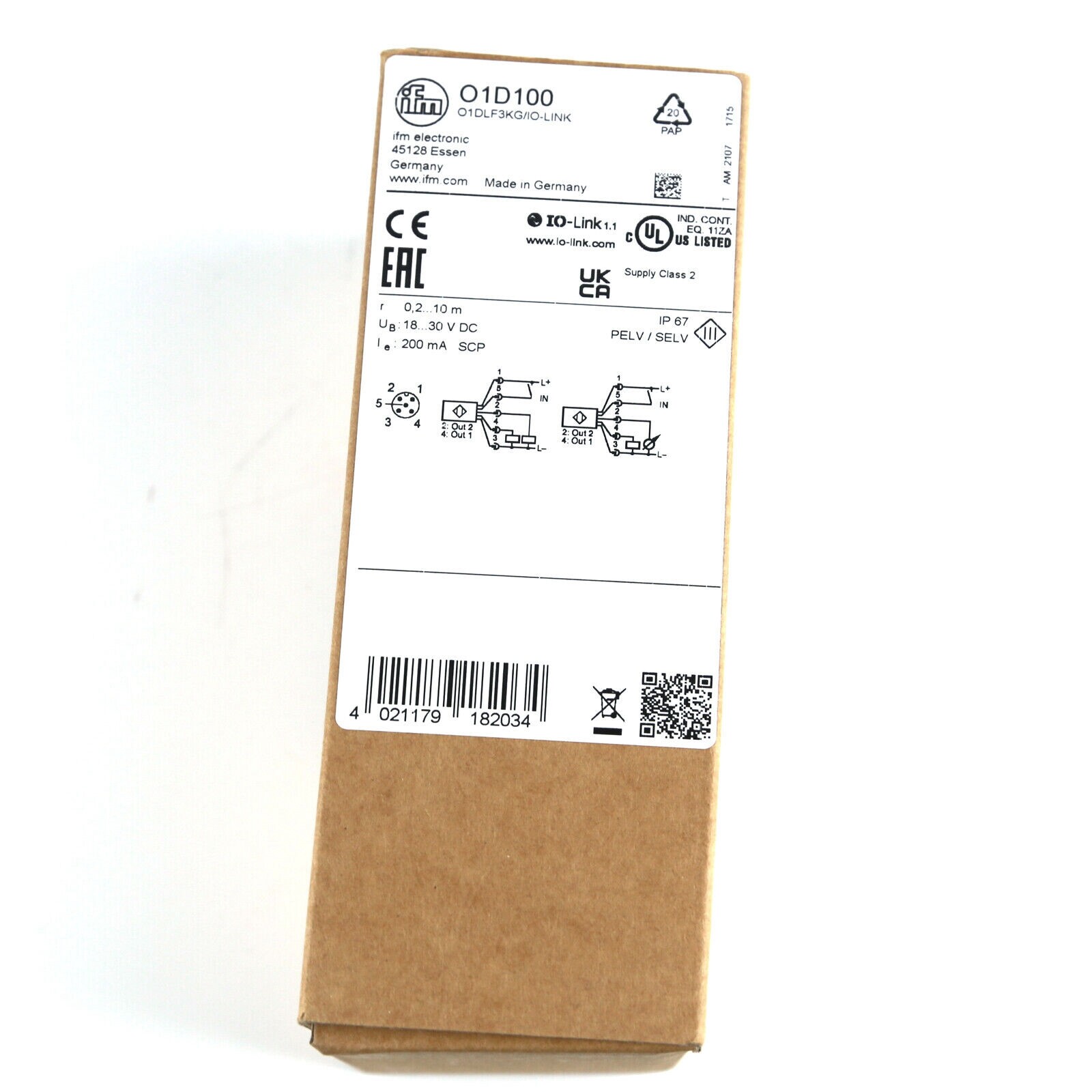 NEW IFM O1D100 Efector Photoelectric Distance Sensor 01D100 in box #NN