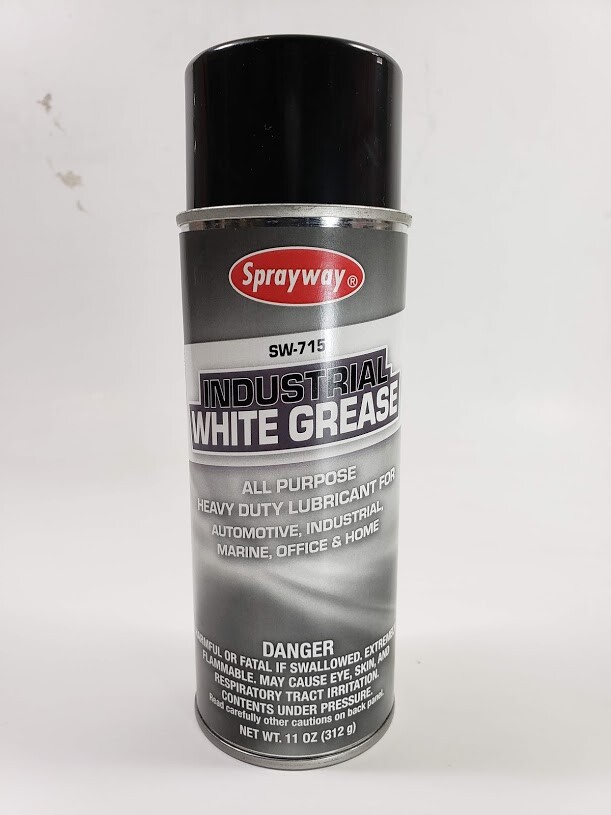 Sprayway SW-715 Industrial White Grease Aerosol Lubricant, 11 oz, Case of 12