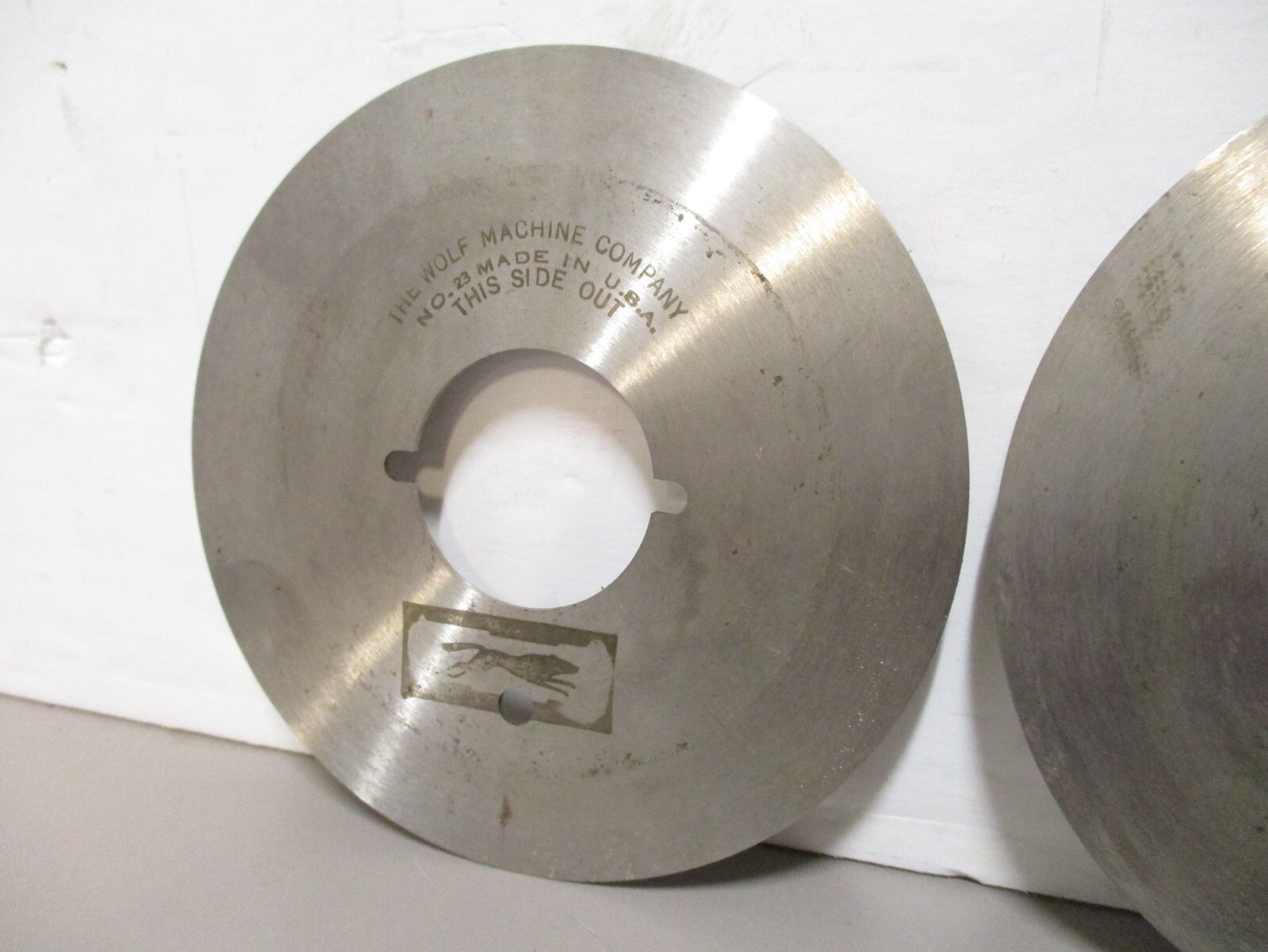 x2 No. 23 Cutter Wheel 4″ for Vintage Wolf Model R Electric Fabric Cutter