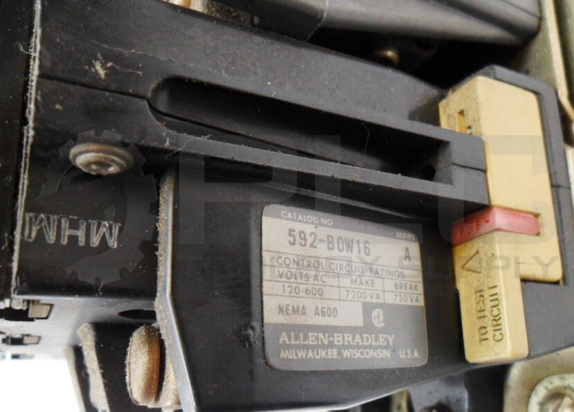 ALLEN BRADLEY 505-BOD /C W/ CB236 W/ 592-B0W16 W/ 40410-326-52 W/ 595-AB 505-B0D