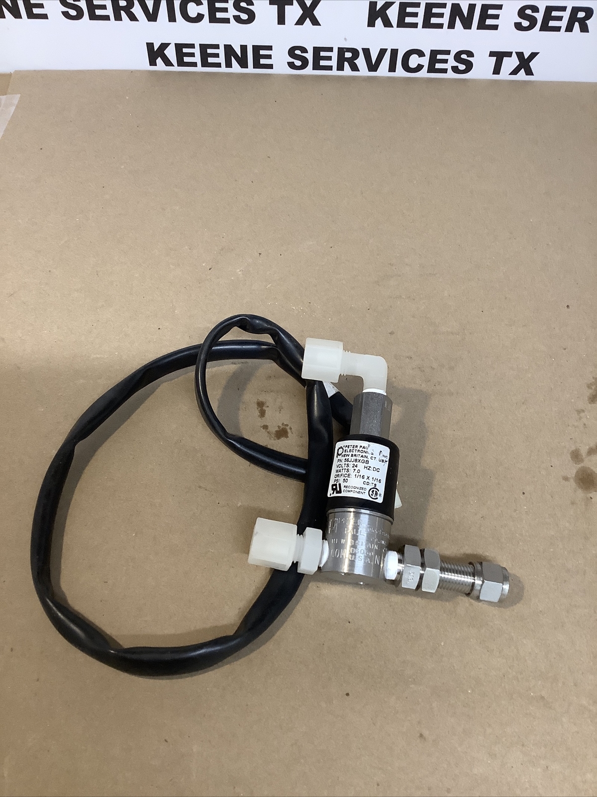 Peter Paul Electronics Solenoid Valve 56JJ8XGB 50psi