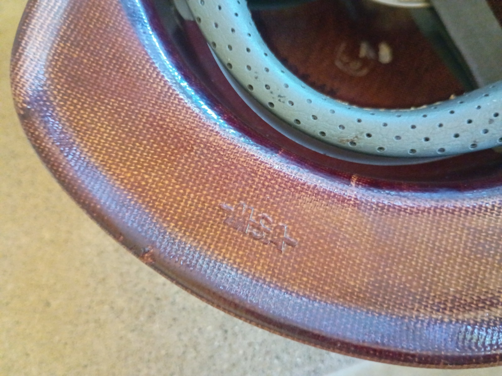 1960s MSA Skullgard Westinghouse industrial fiberglass safety hard hat