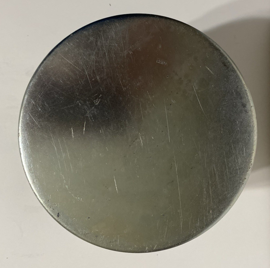 New 3 inch Female Threaded Carbon Steel Suction Strainer Filter. 7 inch dia.