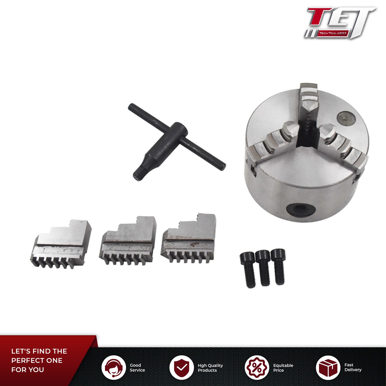 For CNC Drilling Milling Machine4” 3 Jaw K11-100 Self Centering Lathe Chuck
