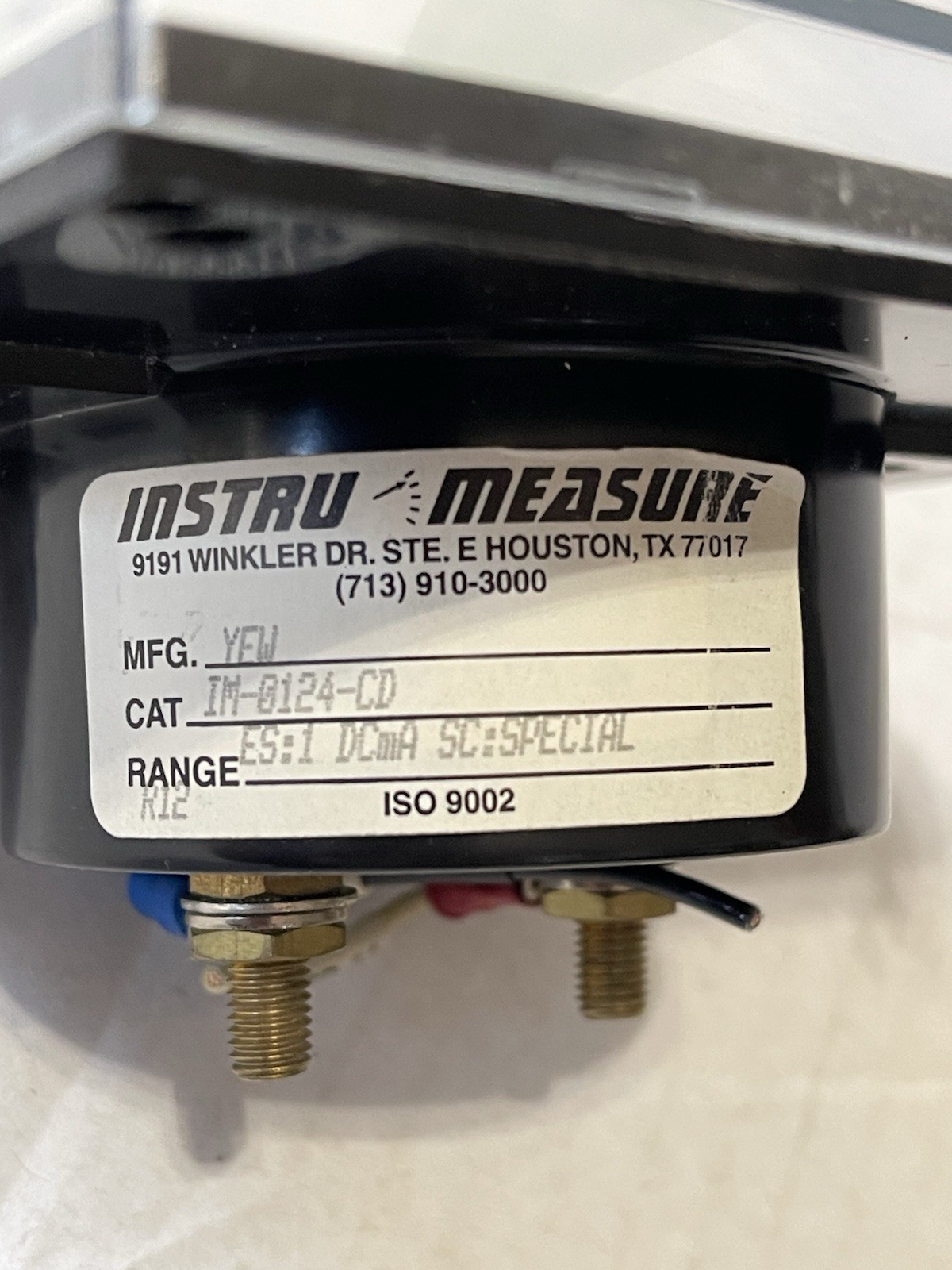 INSTRU MEASURE IM-0124-CD FLOW RATE