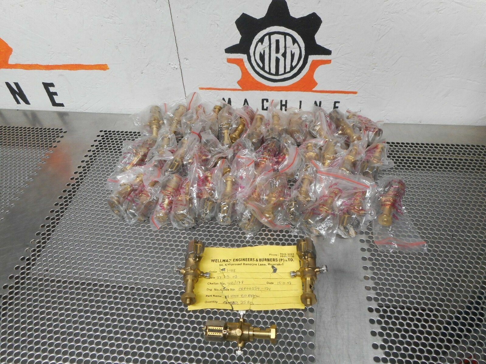 Wellman Engineers & Burners CEP00554-121 Brass Burner Valves New (Lot of 3)