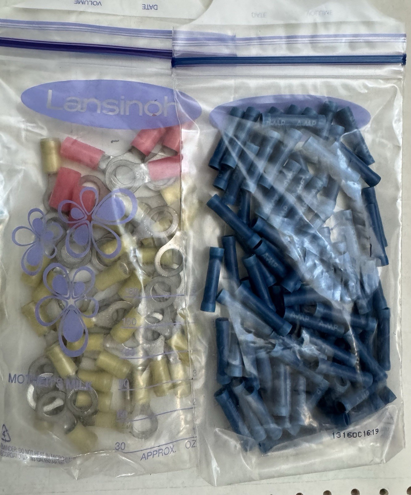 Red, Blue, Yellow Fork Terminal Vinyl Connector & Ring Terminal More Than 400New