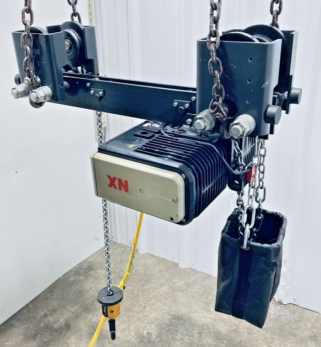 KONECRANES XN10100015P16S1C 3/4-TON ELECTRIC CHAIN HOIST 1.5HP 460V 3PH 16FPM