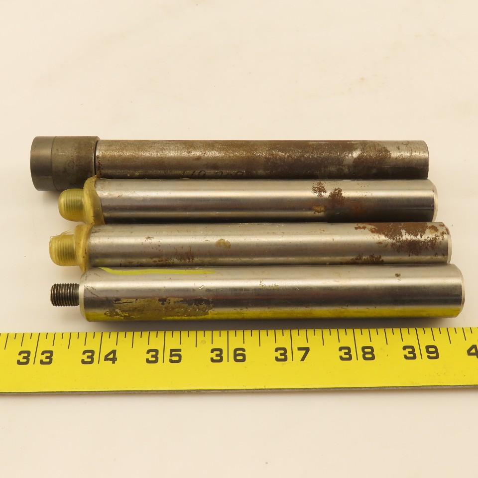 7/8″ Straight Shank Tool Extension Lot of 3/4″-24 Thread 6-1/2″ OAL Lot of 4
