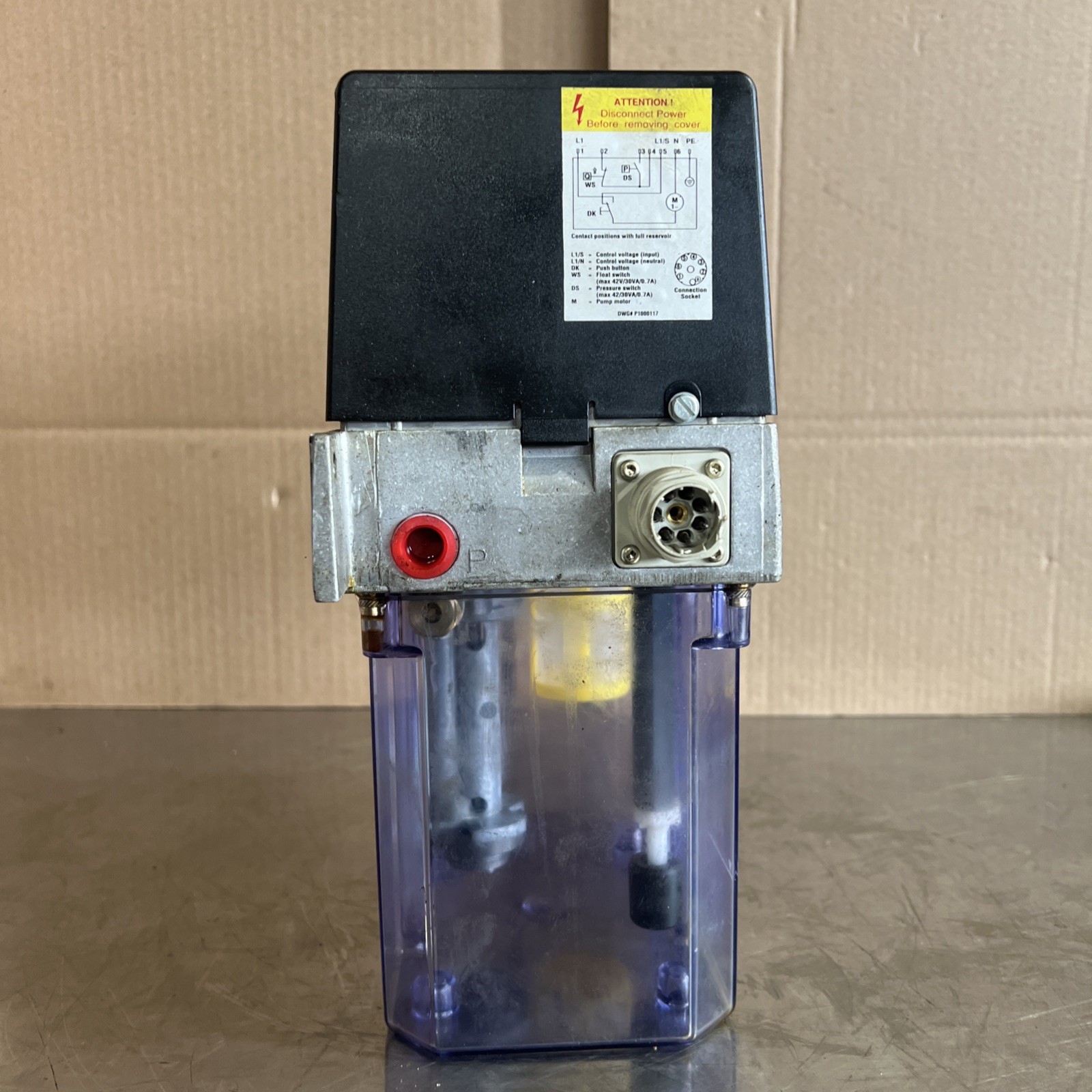 VOGEL Lube Tank 122 145 303 Nos Surplus. No Original Box. Storage Damaged. See