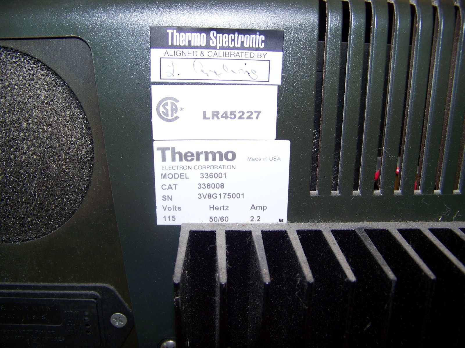 Thermo Scientific Spectronic Genesys 5 Spectrophotometer 336001