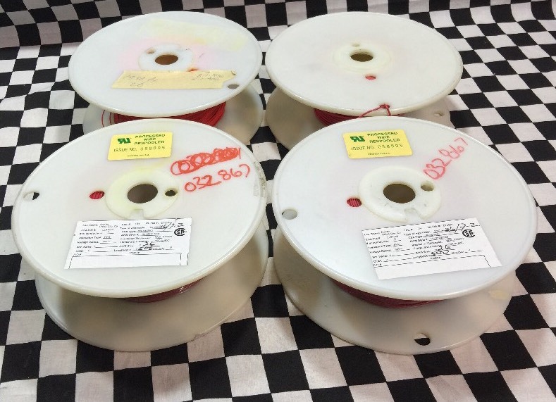 Lot Of 4, Anixter Wire 26 AWG, 1500ft, Color Red, Shipsameday