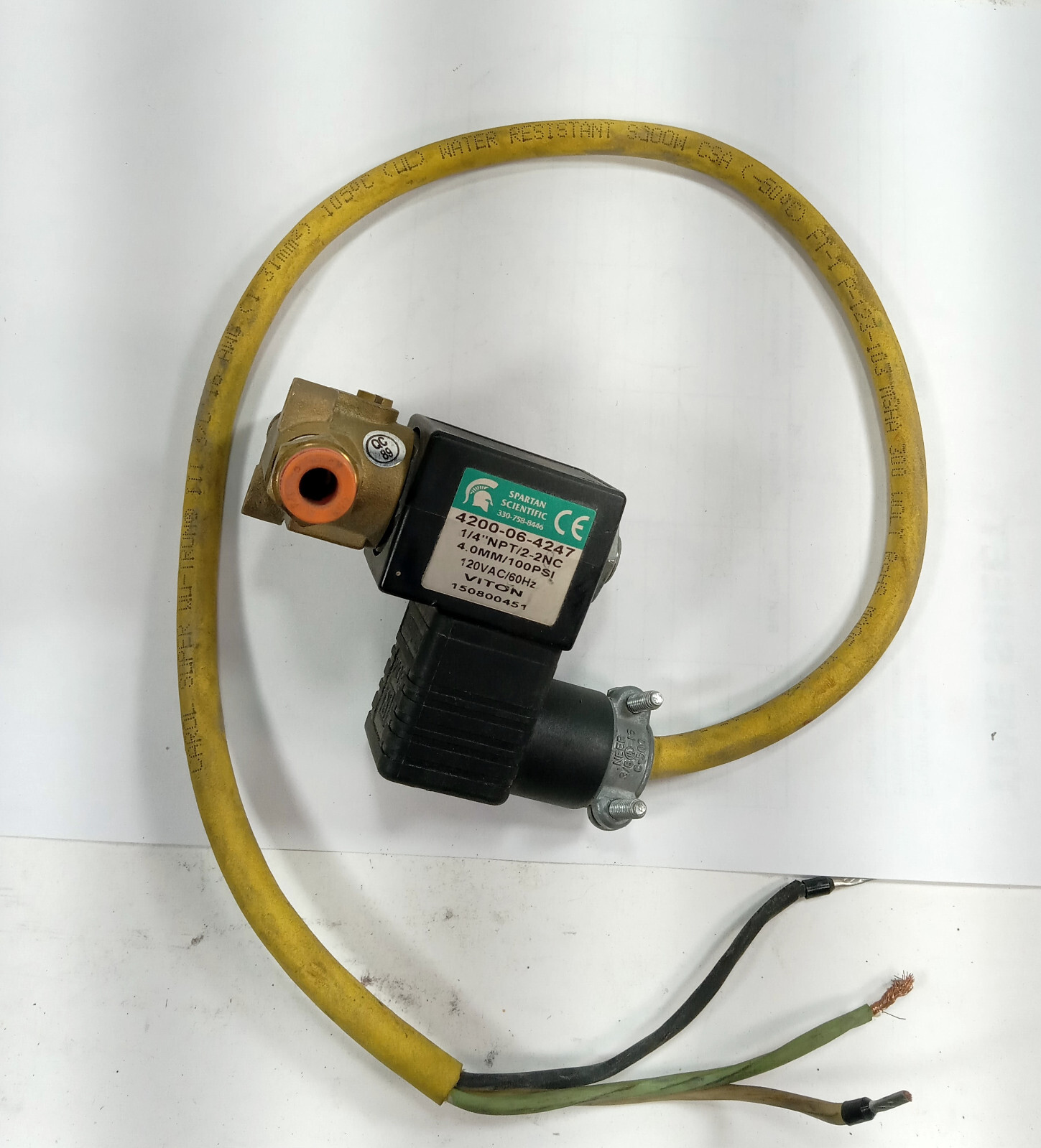 1 USED SPARTAN SCIENTIFIC 4200-06-4247 SOLENOID VALVE ***MAKE OFFER***