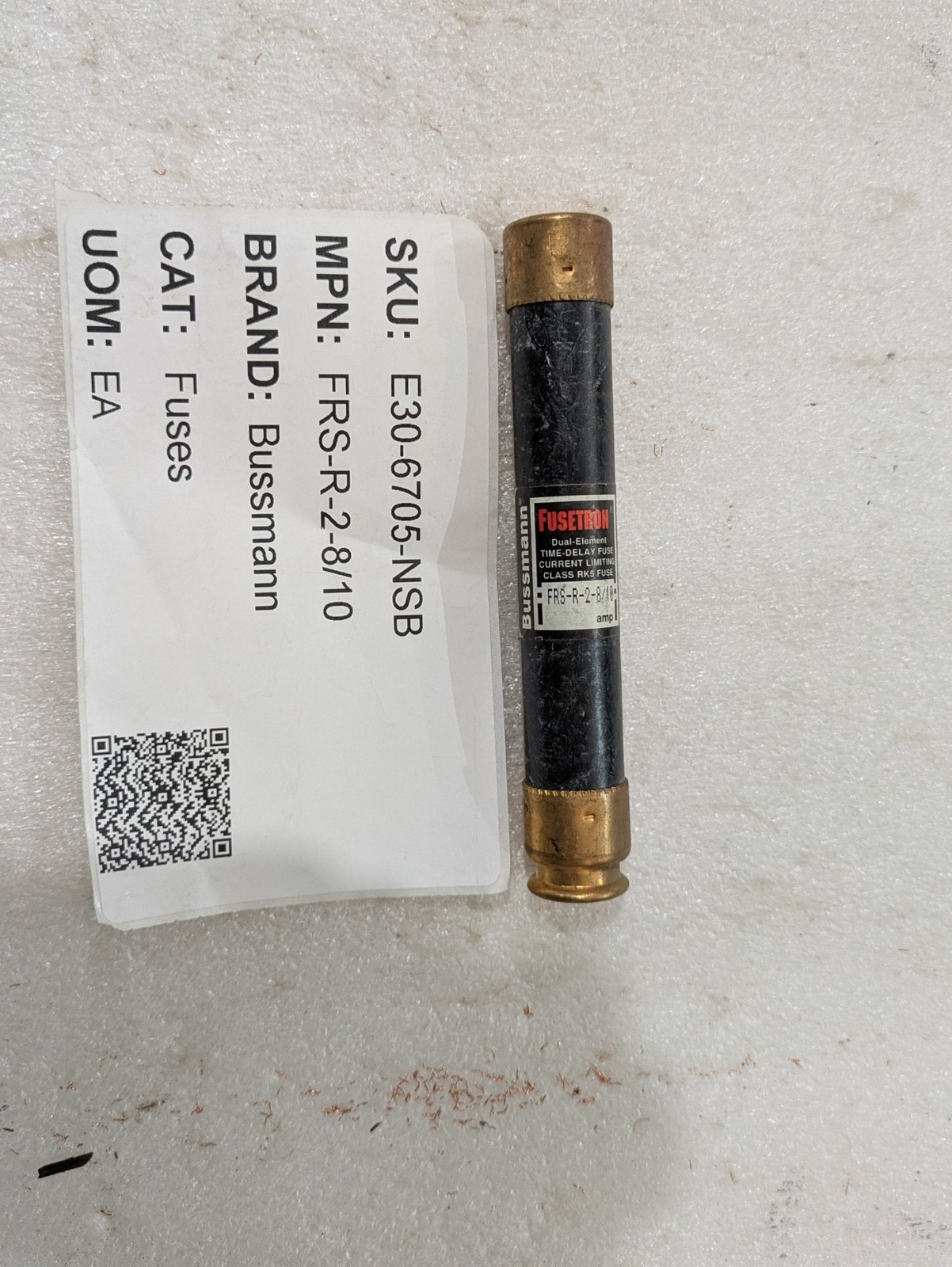 Bussmann FRS-R-2-8/10 Class RK5 Fuse 2.8A 600VAC 300VDC Time Delay 2/ORDER