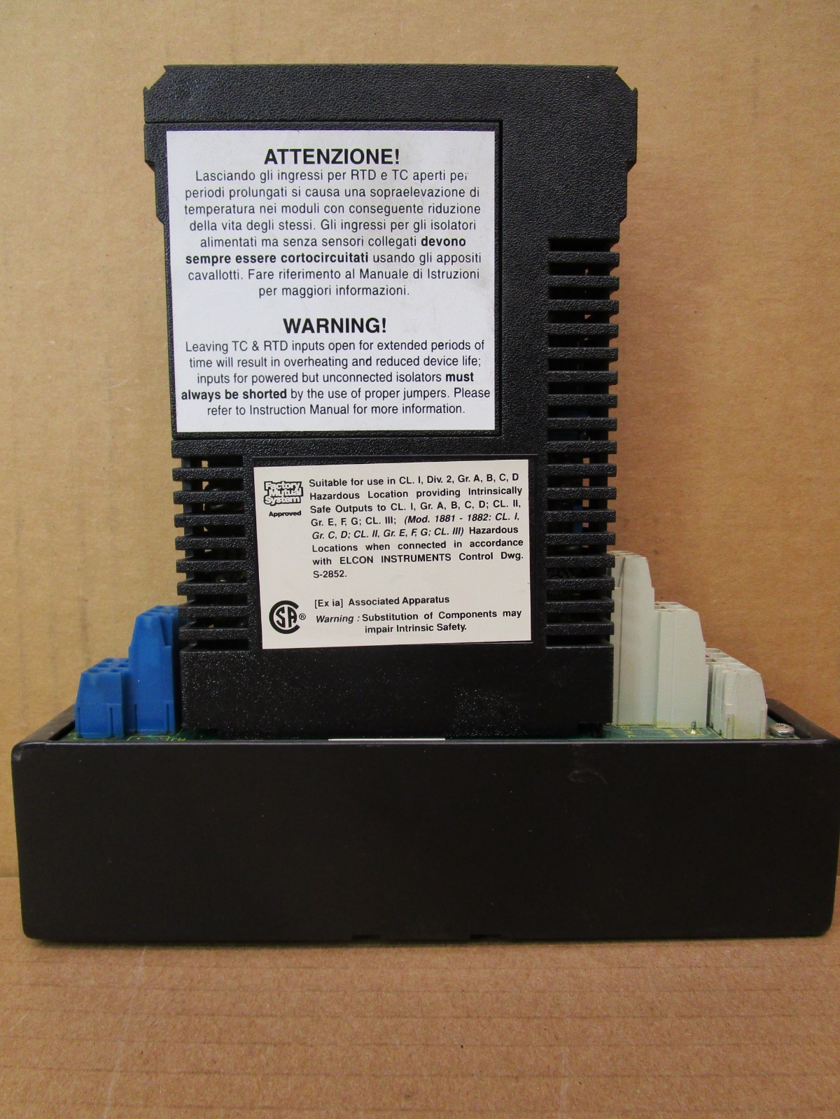 Elcon Instruments Series 1000 Isolated Signal Converter 1072-3-AA 51856WVS
