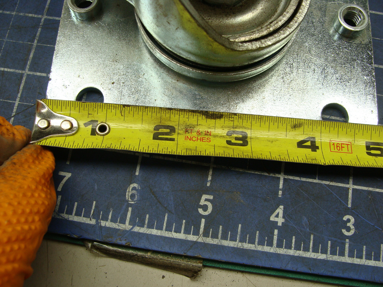 LOT OF 2 CREFORM FAULTLESS CASTERS TJ-130 5″ X 1-1/4″ BASE 5″ X 4″