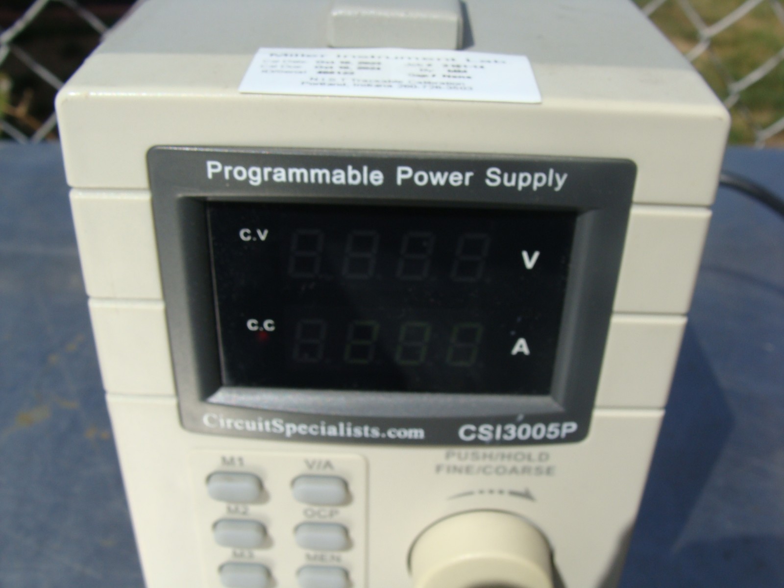 CSI(Circuit Specialists.Com) CSI3005P Programmable Power Supply. Serial#405122