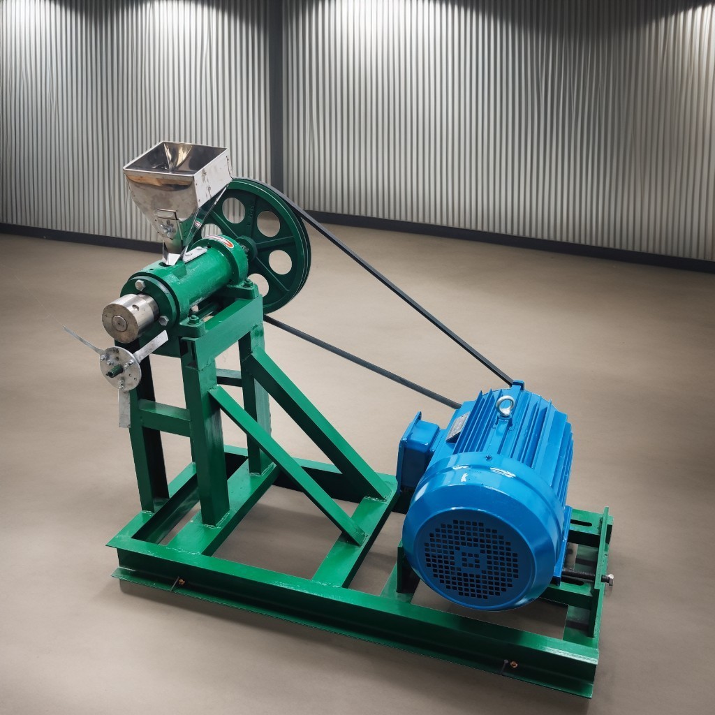 Puffed Food Extruder Corn Puffing Machine with Support Frame 3-phase 220V 11KW