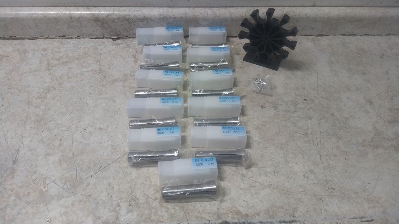 Dayton 5PZP0 12 Component 1/8 to 3/4 In Size Range Collet Set