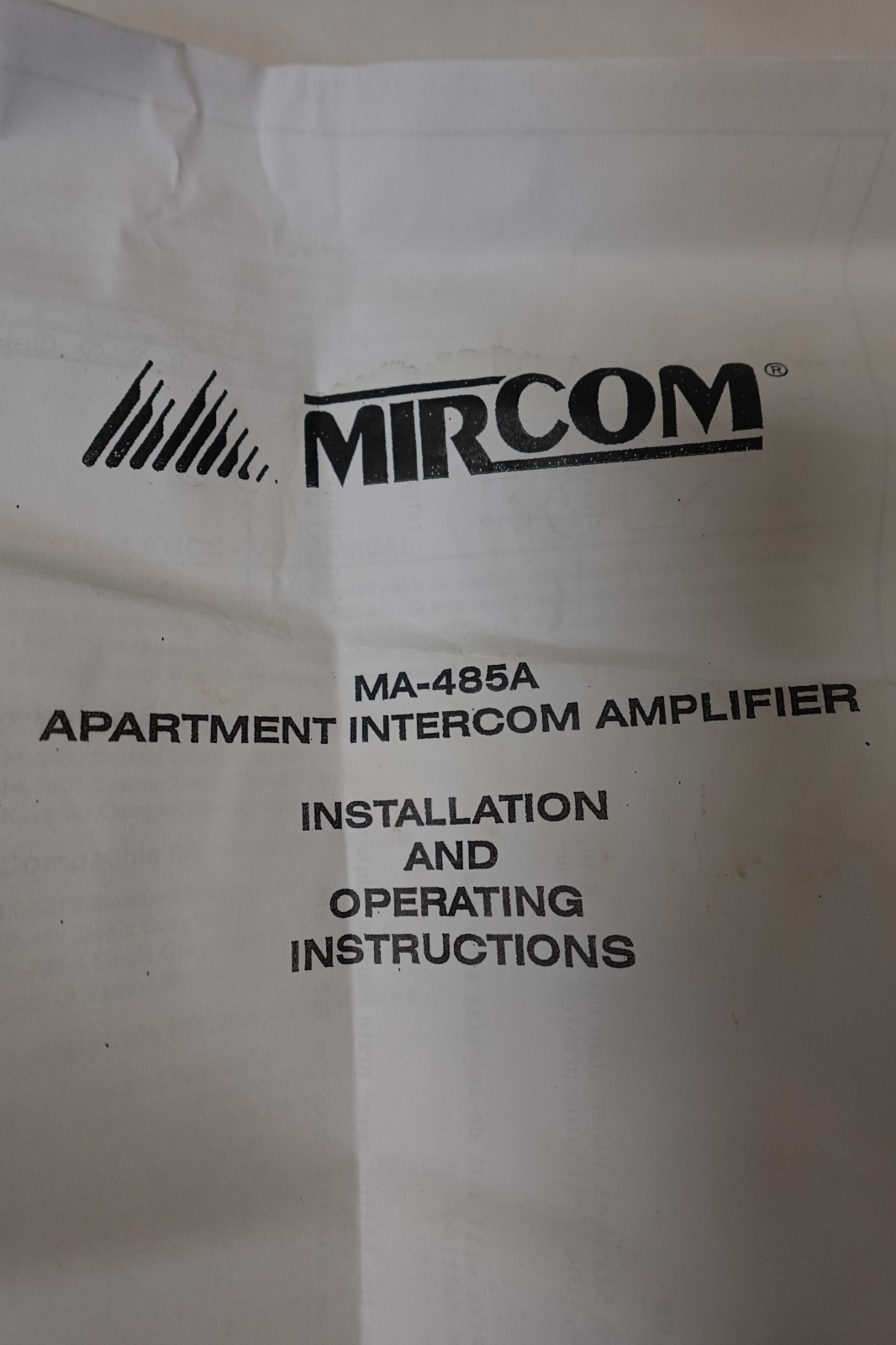 Mircom Apartment Intercom Amplifier Automatic Level Contol MA-485A