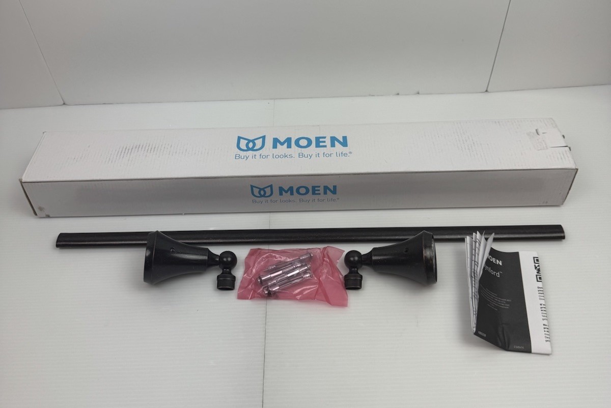 Moen YB5224ORB Wynford 24 in. Towel Bar in Oil Rubbed Bronze New Open Box