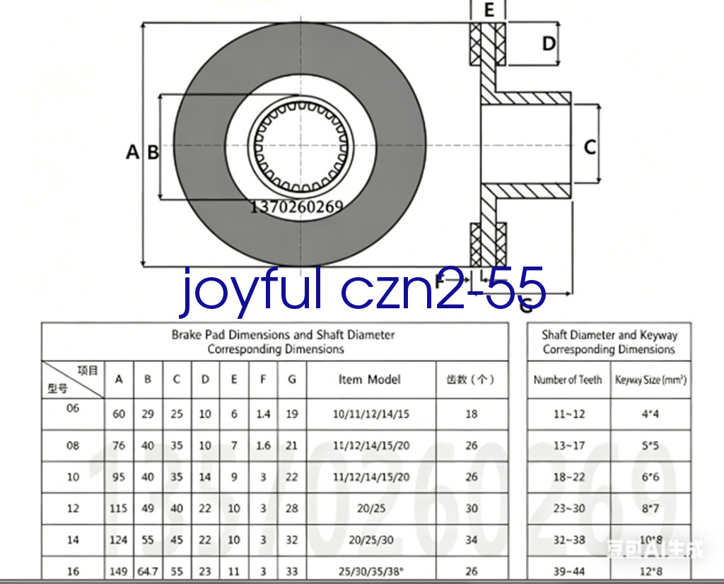 1PC for BFK457-08 Brake Pad (Axis Diameter Notes)