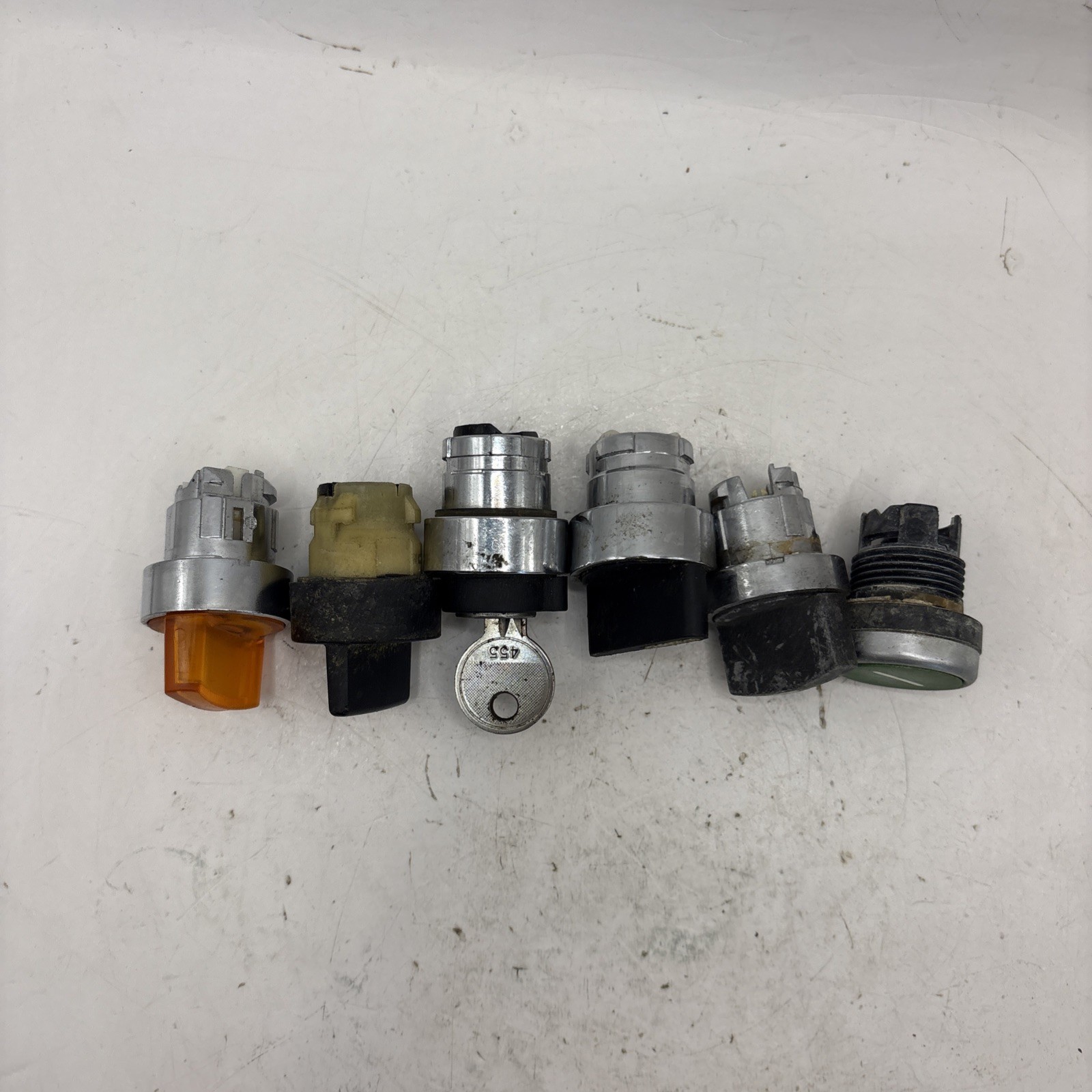 Lot Of 6 Assorted Buttons And Switches Of Various Types