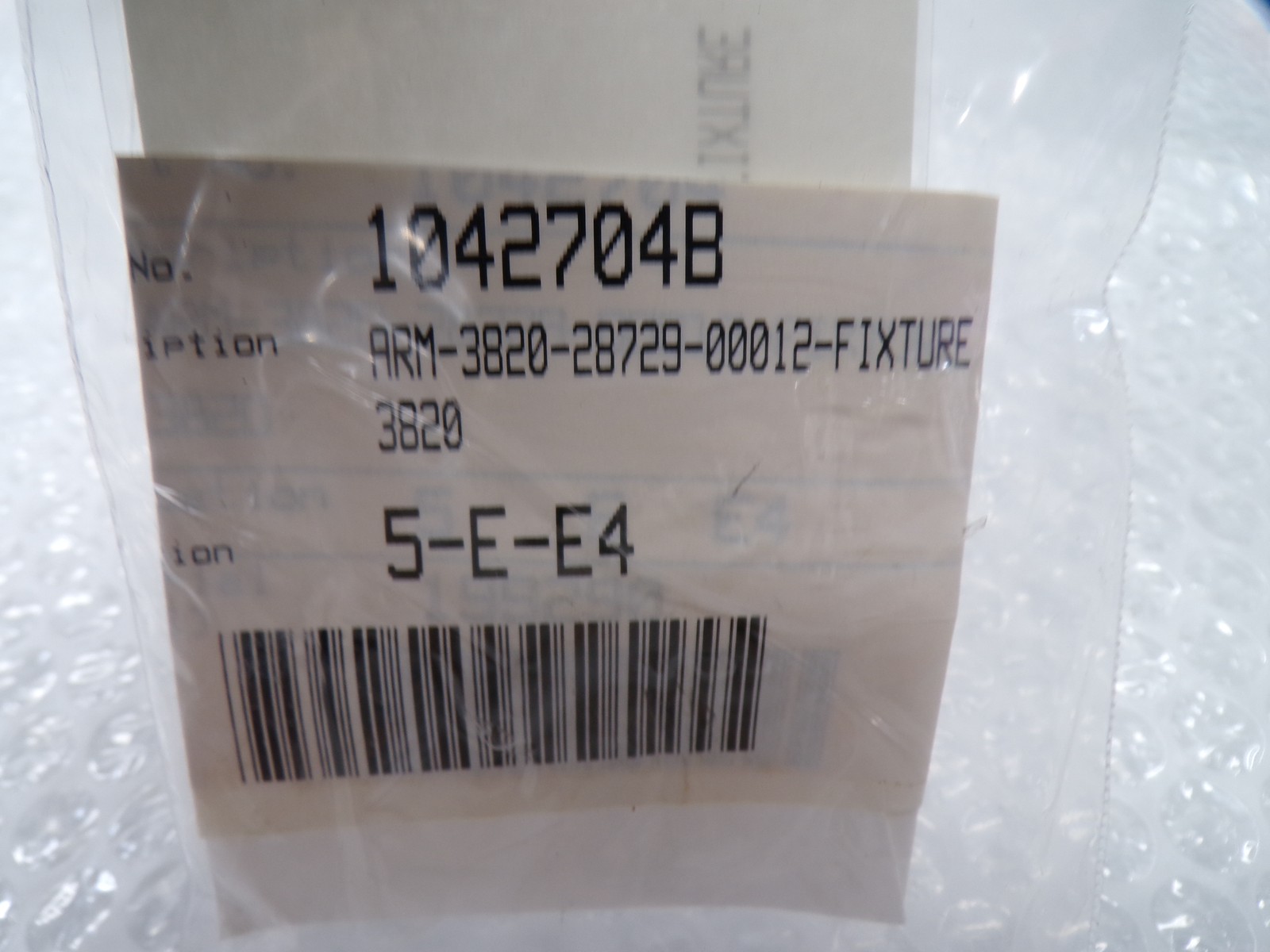 INDUSTRIAL SPARE 3820-28729-00012 ARM FIXTURE NSNP