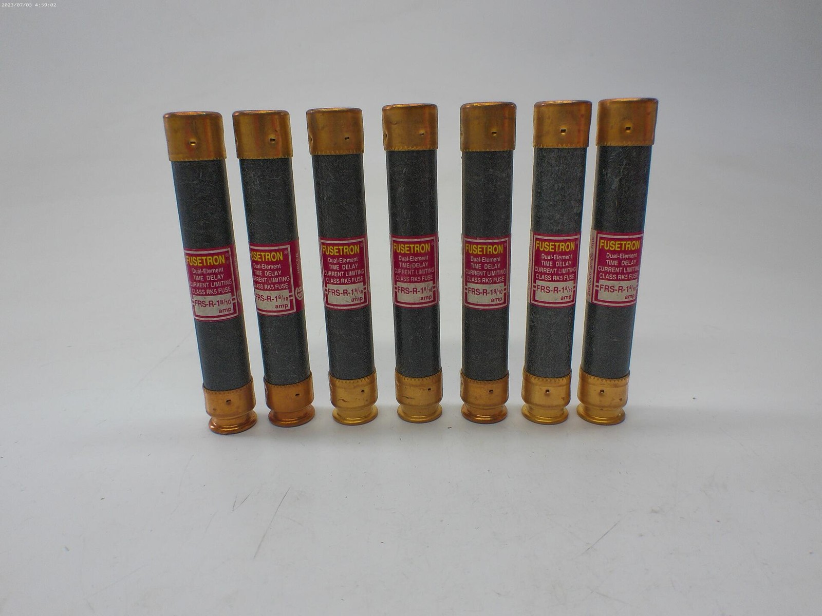 FUSETRON FRS-R-1-8/10 FUSE PINK LOT OF 7 NSNP